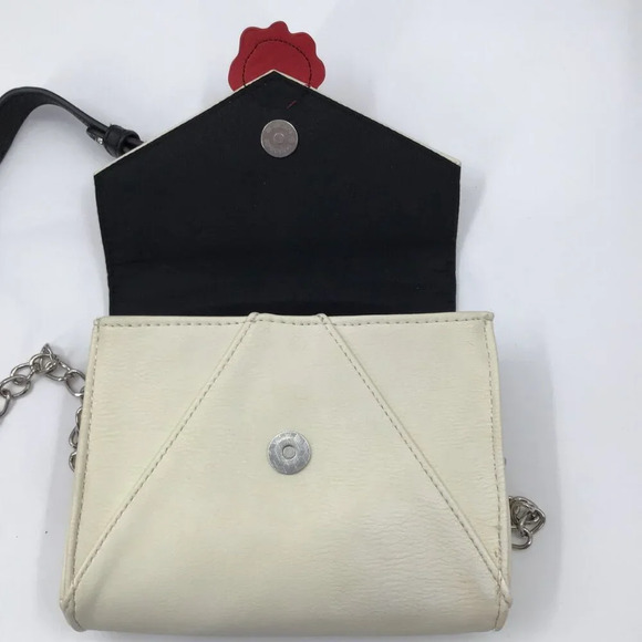 Harry Potter Hogwarts Purse Shoulder Bag Handbag Ivory Red Green Envelope Gift - Picture 5 of 10